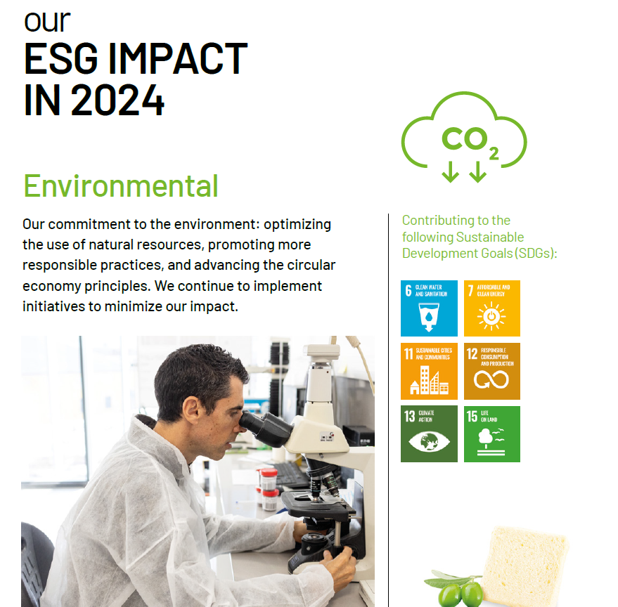 Commitment to the environment, Vicky Foods - grupo de alimentación: Dulcesol, HnosJuan y Be Plus