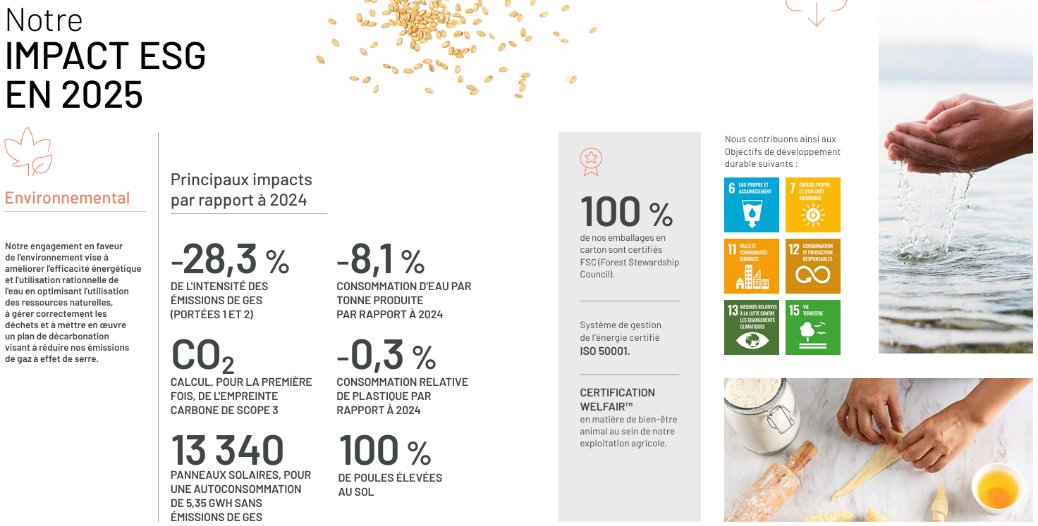 Environnemental, Vicky Foods - grupo de alimentación: Dulcesol, Hermanos Juan y Be Plus
